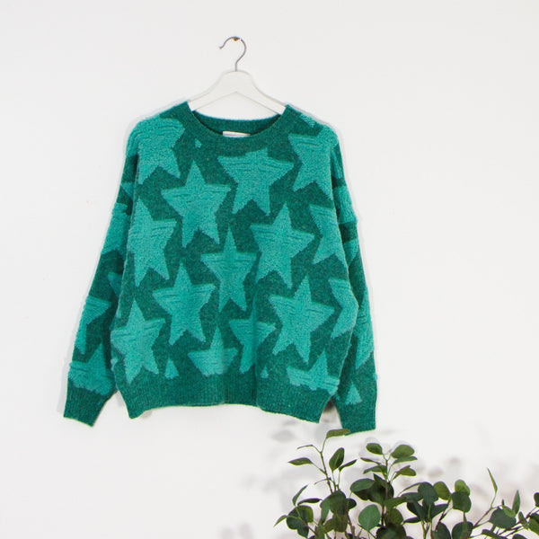 Star filled soft luxury jumper