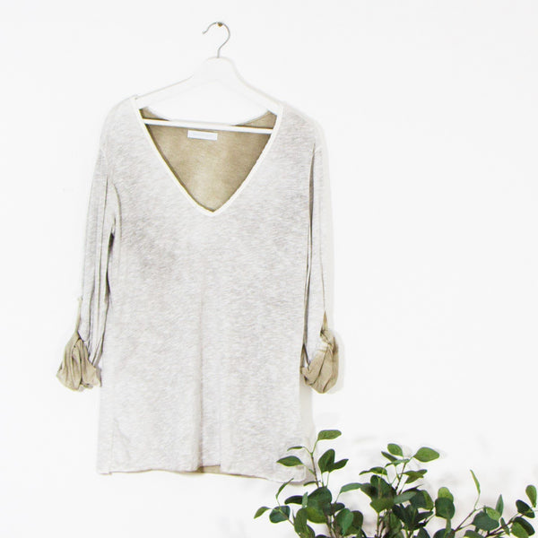 Vintage wash free sized jersey top